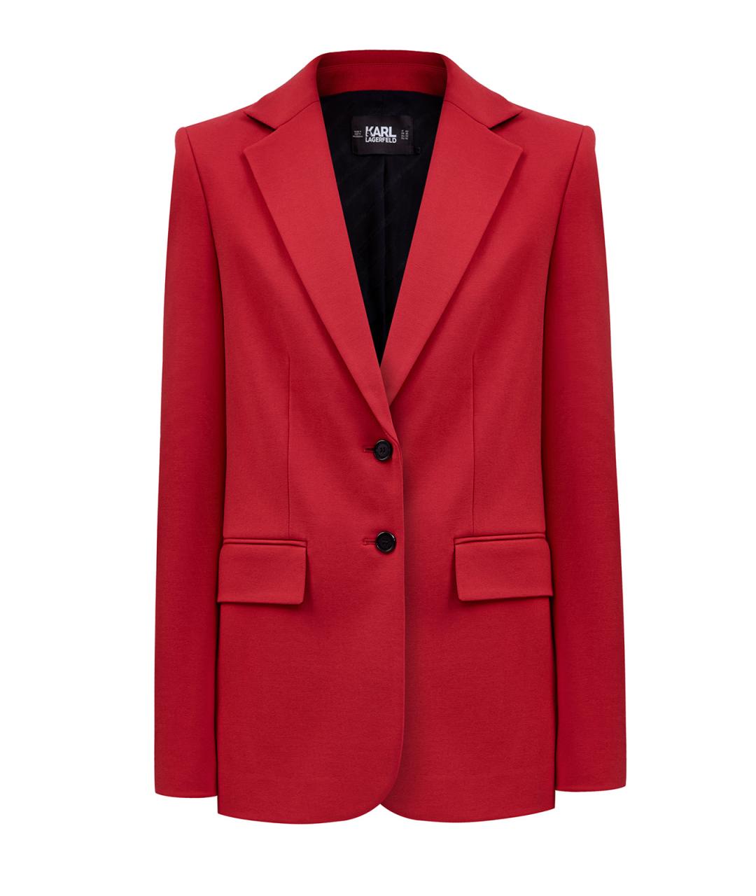 KARL LAGERFELD Красный вискозный жакет/пиджак, фото 1