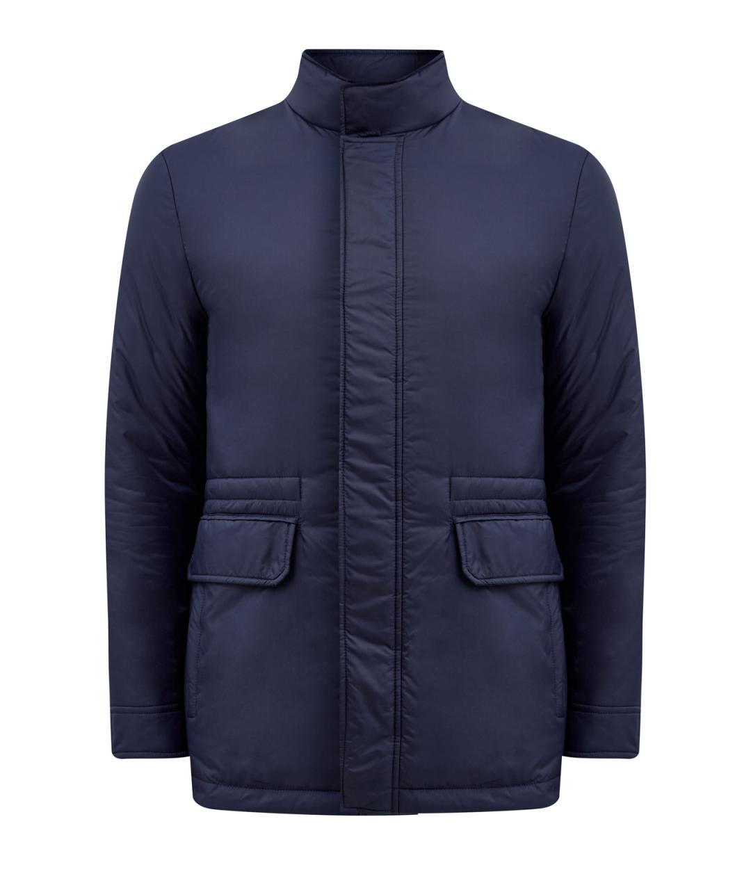 CANALI Синяя полиэстеровая куртка, фото 1