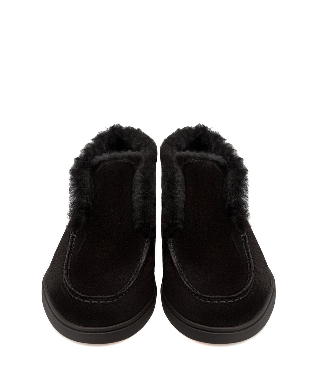 SANTONI Черные замшевые ботинки, фото 5