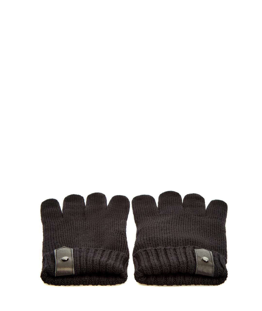 CANALI Черные шерстяные перчатки, фото 3