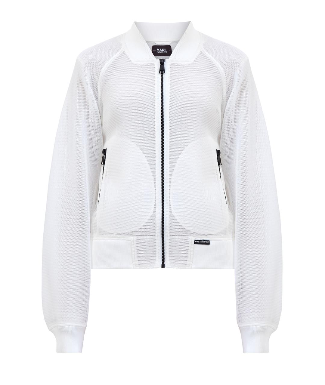 KARL LAGERFELD Белая полиэстеровая куртка, фото 1