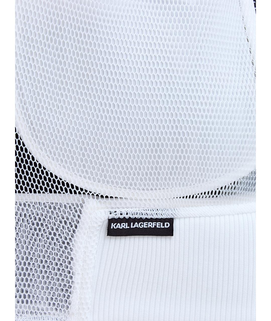 KARL LAGERFELD Белая полиэстеровая куртка, фото 5