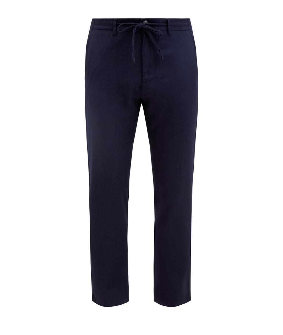 CANALI Синие шерстяные повседневные брюки, фото 1