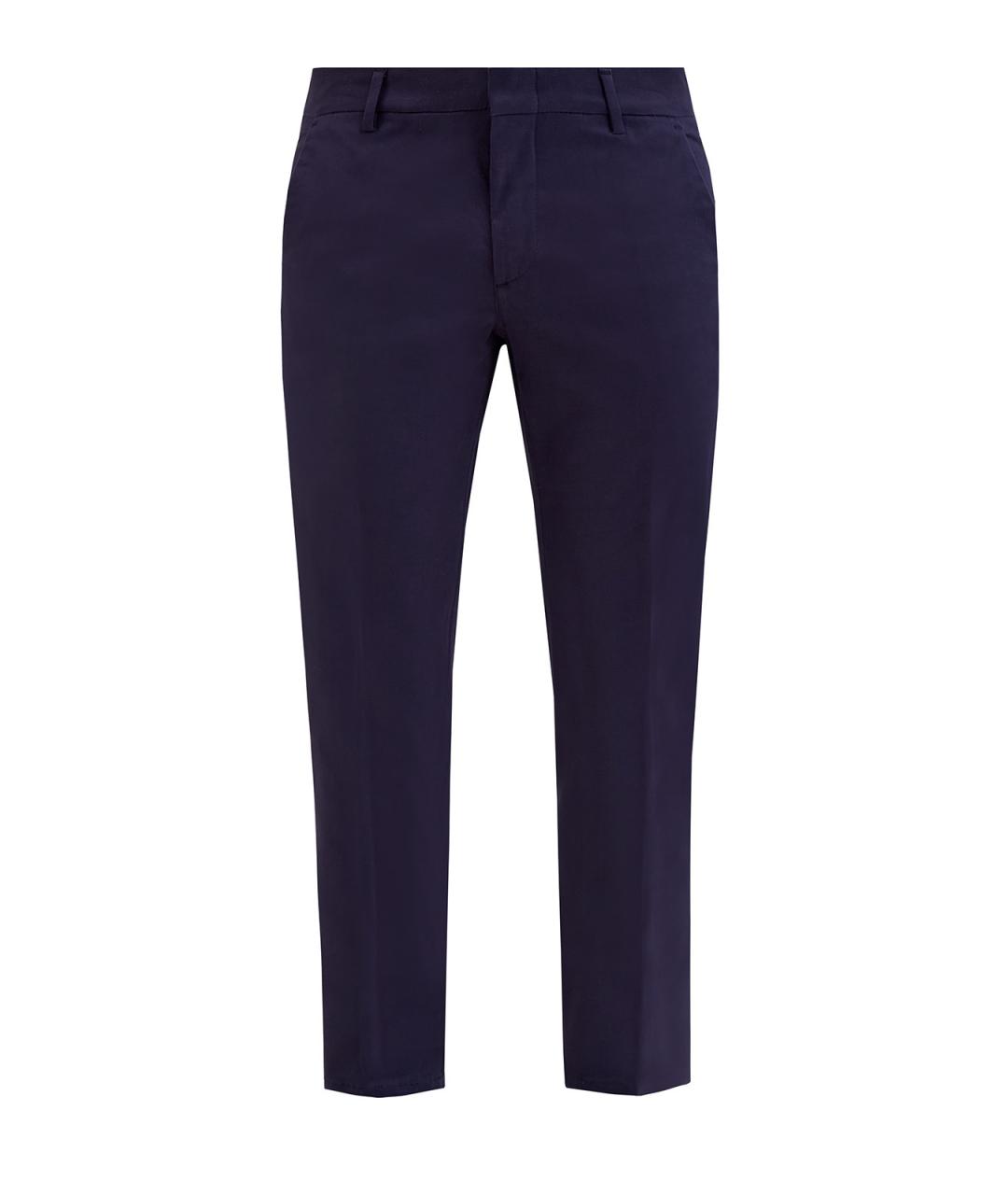 ELEVENTY Синие хлопковые повседневные брюки, фото 1