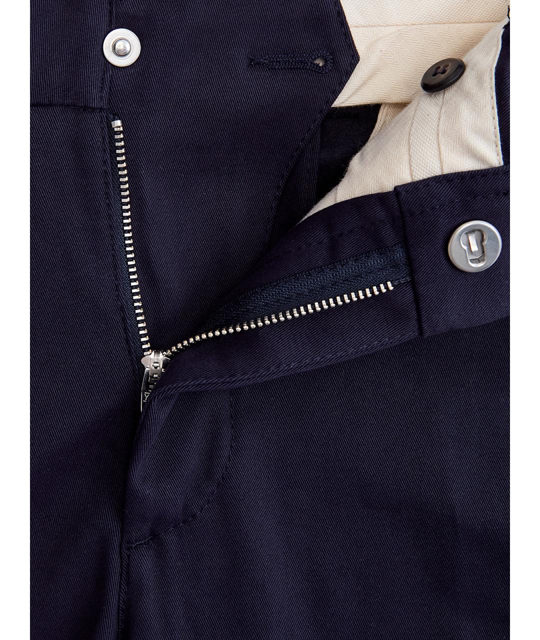 ELEVENTY Синие хлопковые повседневные брюки, фото 6