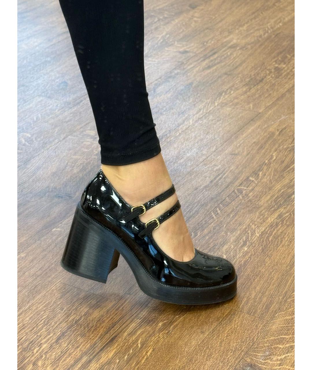 CELINE Черные туфли из лакированной кожи, фото 5