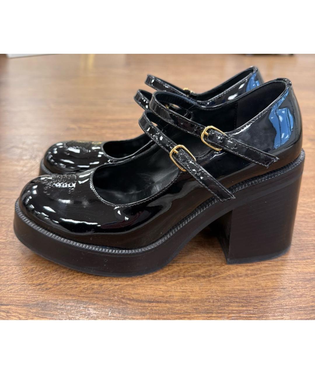 CELINE Черные туфли из лакированной кожи, фото 6