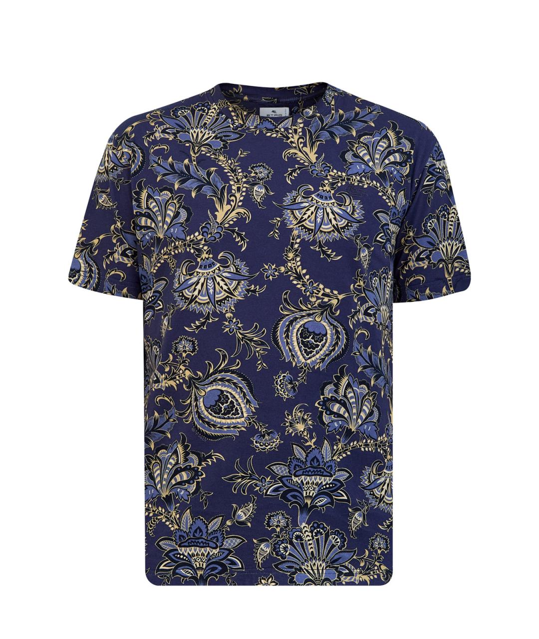 ETRO Синяя хлопковая футболка, фото 1