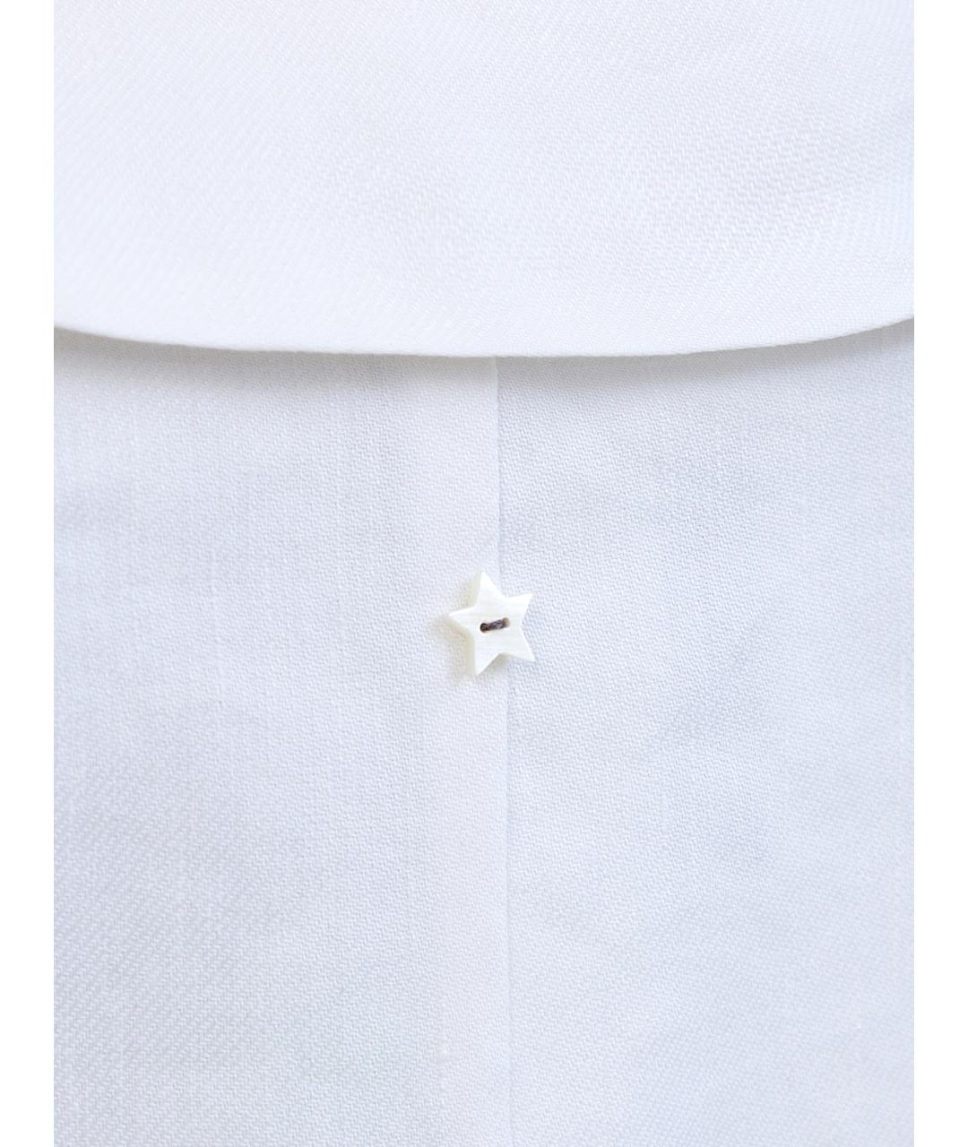 LORENA ANTONIAZZI Белый льняной жакет/пиджак, фото 5