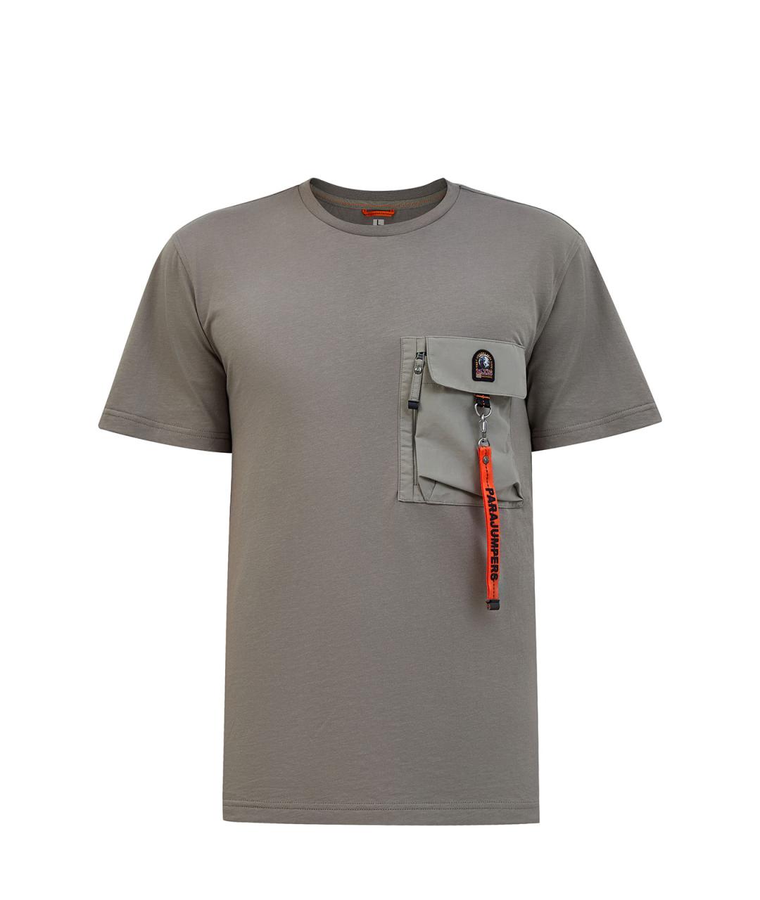 PARAJUMPERS Зеленая хлопковая футболка, фото 1