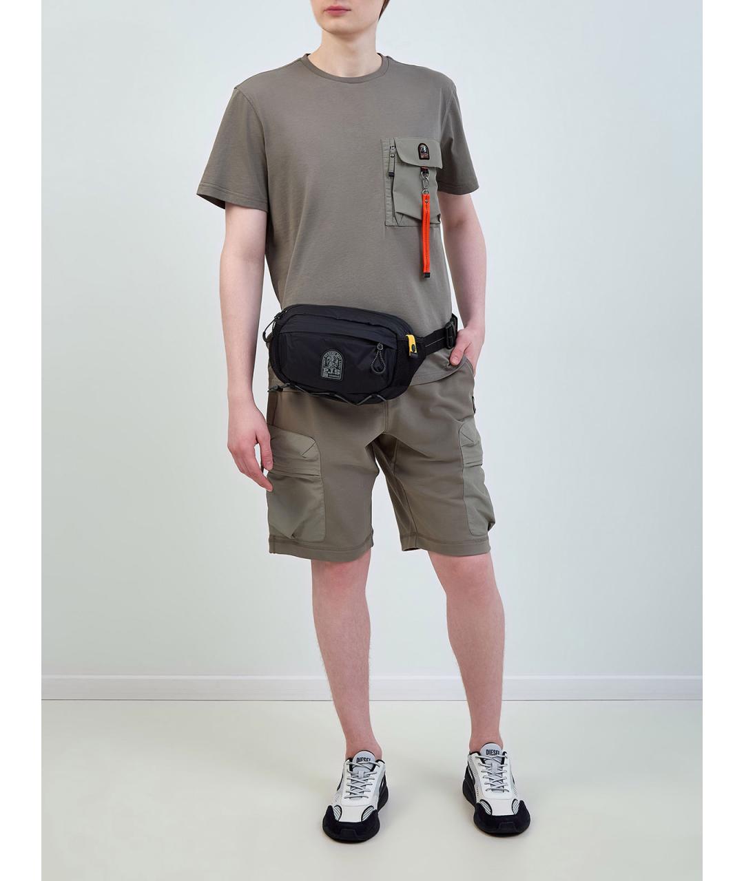 PARAJUMPERS Зеленая хлопковая футболка, фото 2