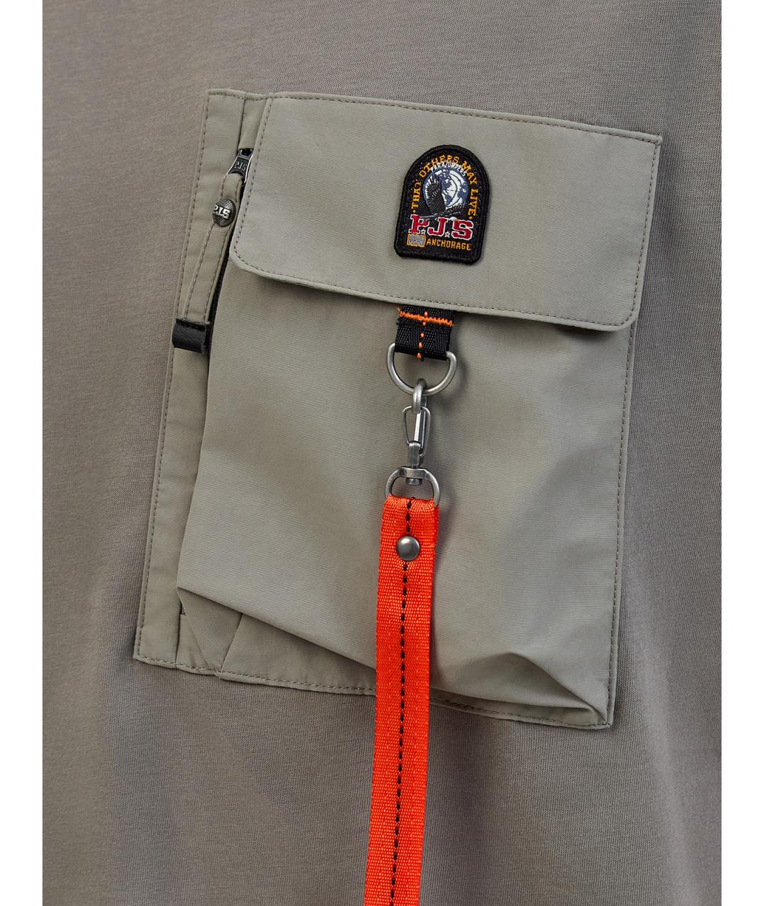 PARAJUMPERS Зеленая хлопковая футболка, фото 5