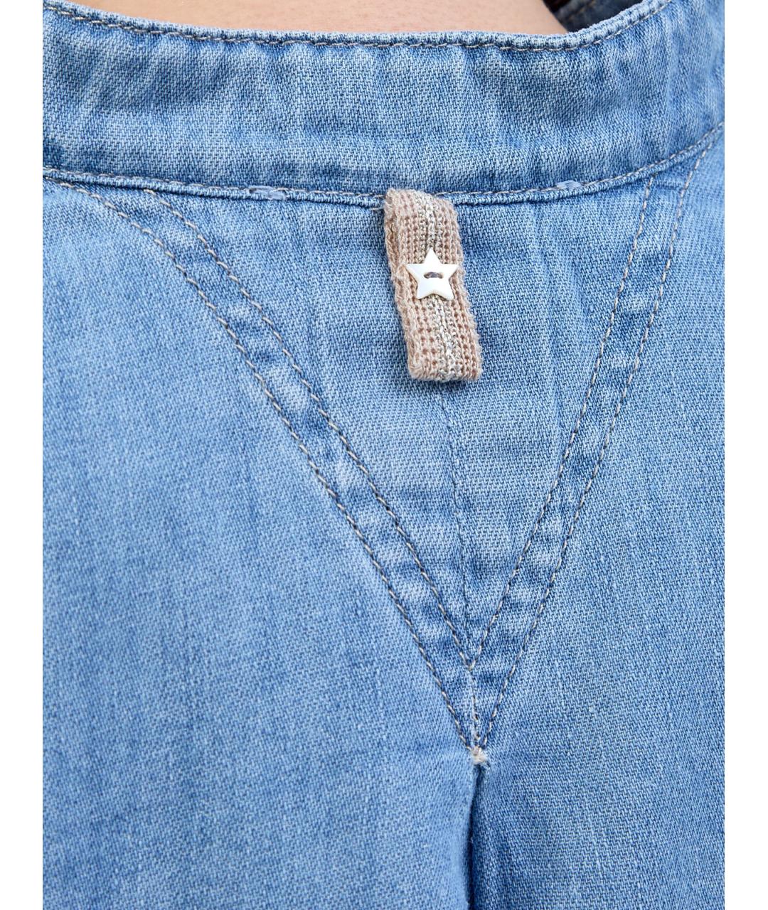 LORENA ANTONIAZZI Голубая хлопковая рубашка, фото 5