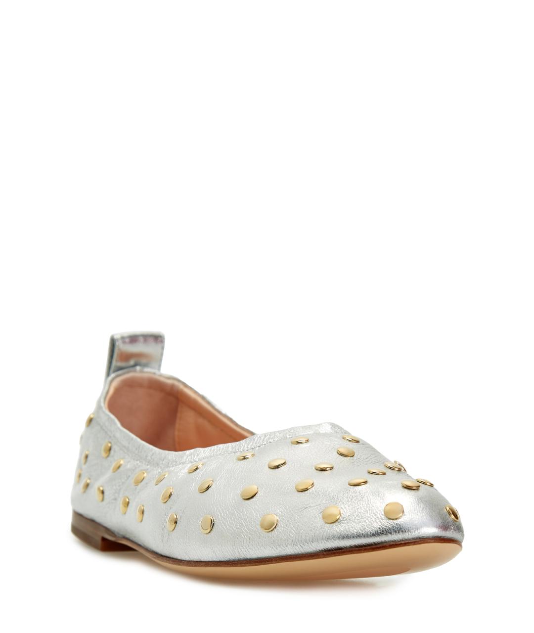 AGL Серебряные кожаные балетки, фото 3