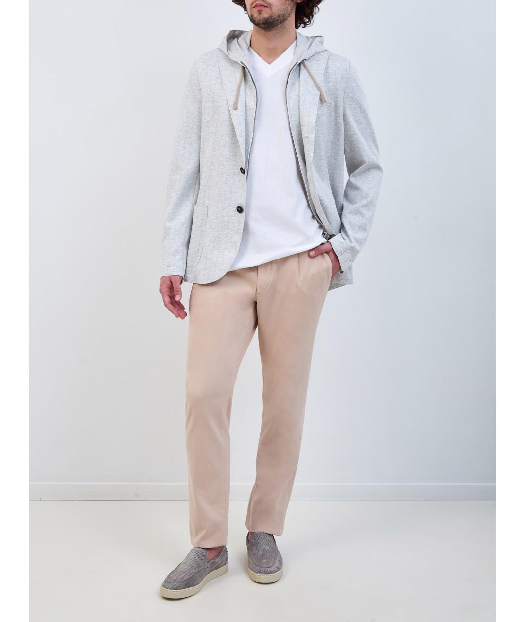 ELEVENTY Белая хлопковая футболка, фото 2