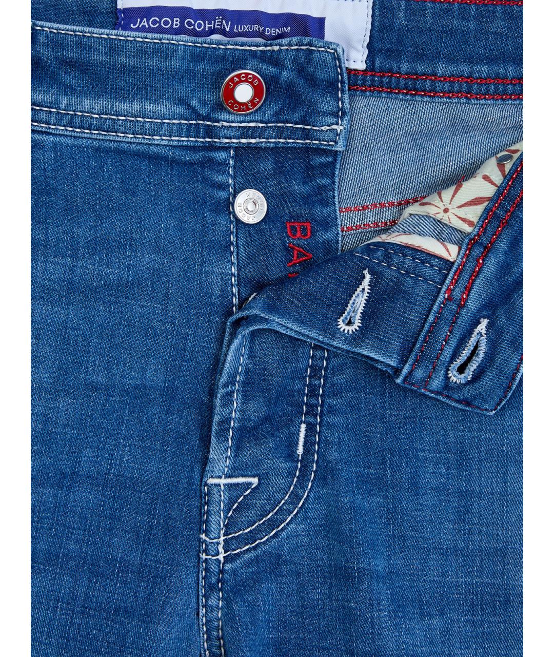 JACOB COHEN Синие хлопковые джинсы скинни, фото 6