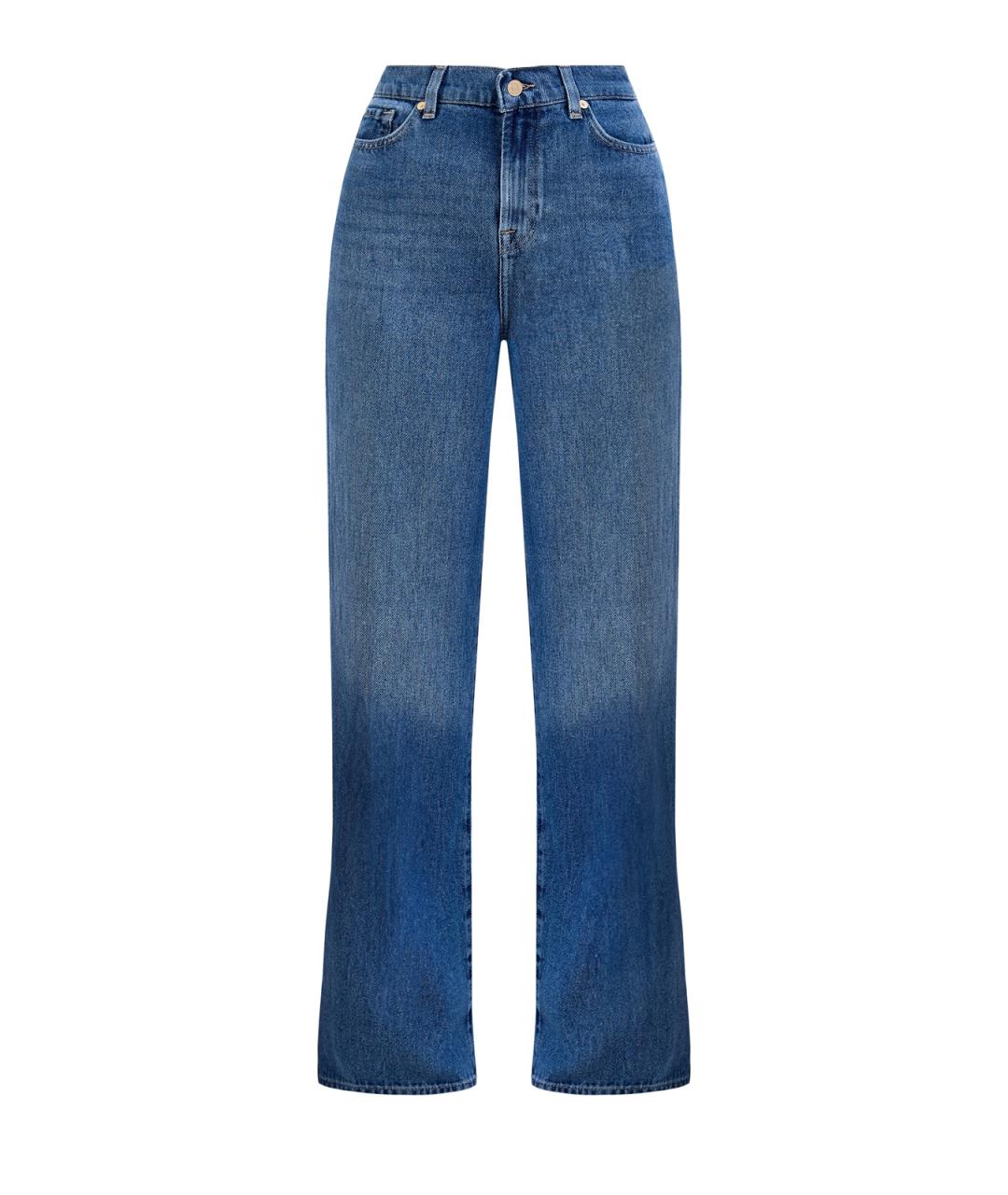 7 FOR ALL MANKIND Синие прямые джинсы, фото 1