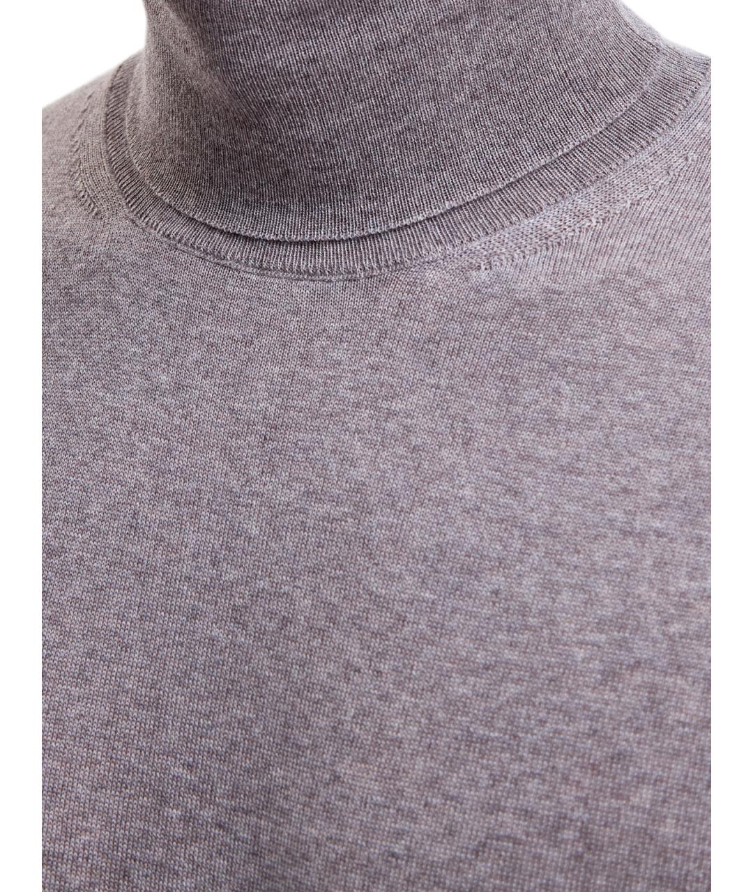 CANALI Серая шерстяная водолазка, фото 5