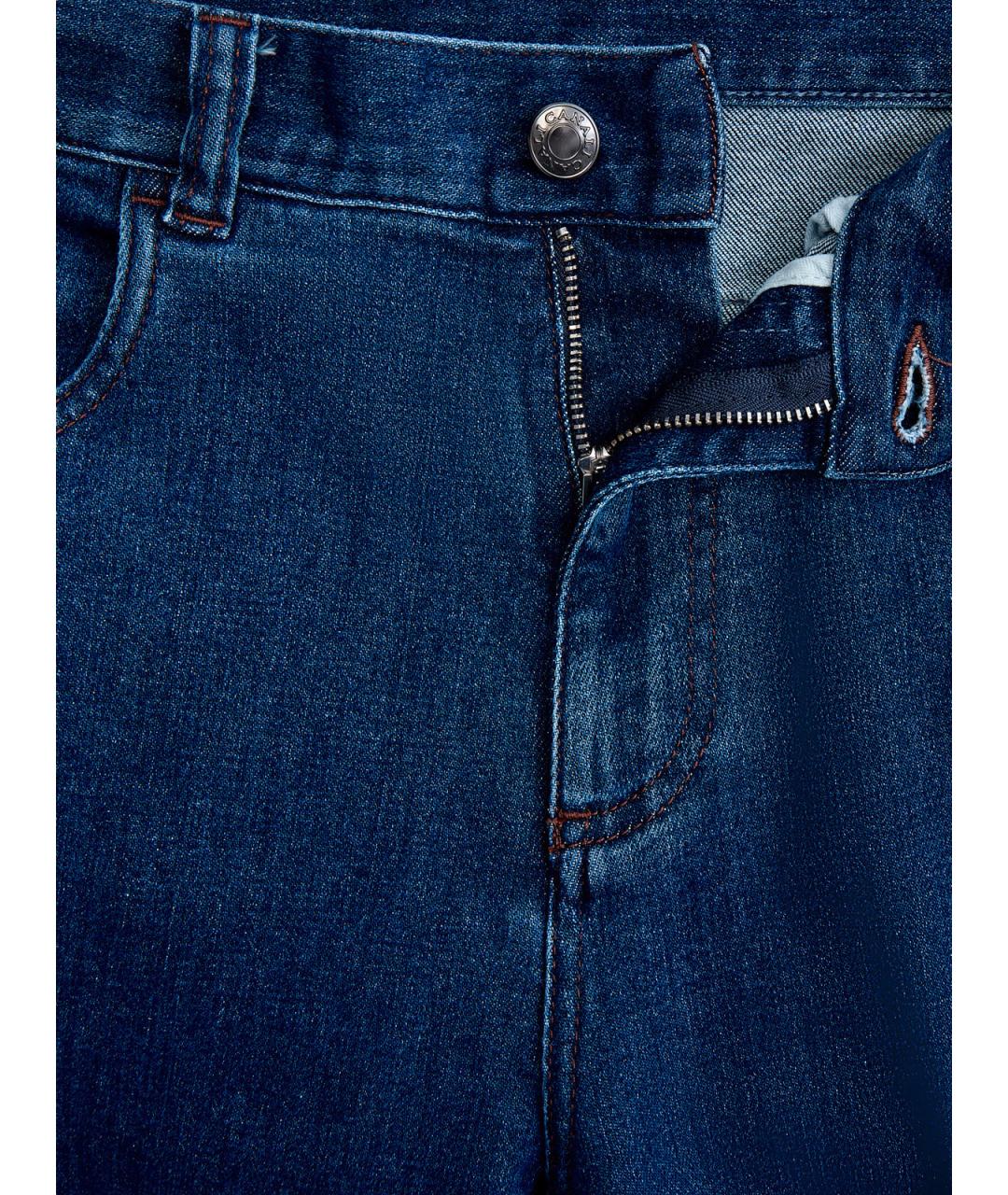 CANALI Синие хлопковые джинсы скинни, фото 6