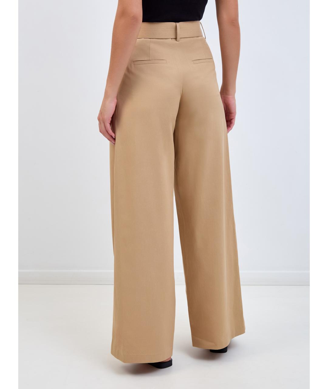 KARL LAGERFELD Бежевые брюки широкие, фото 4