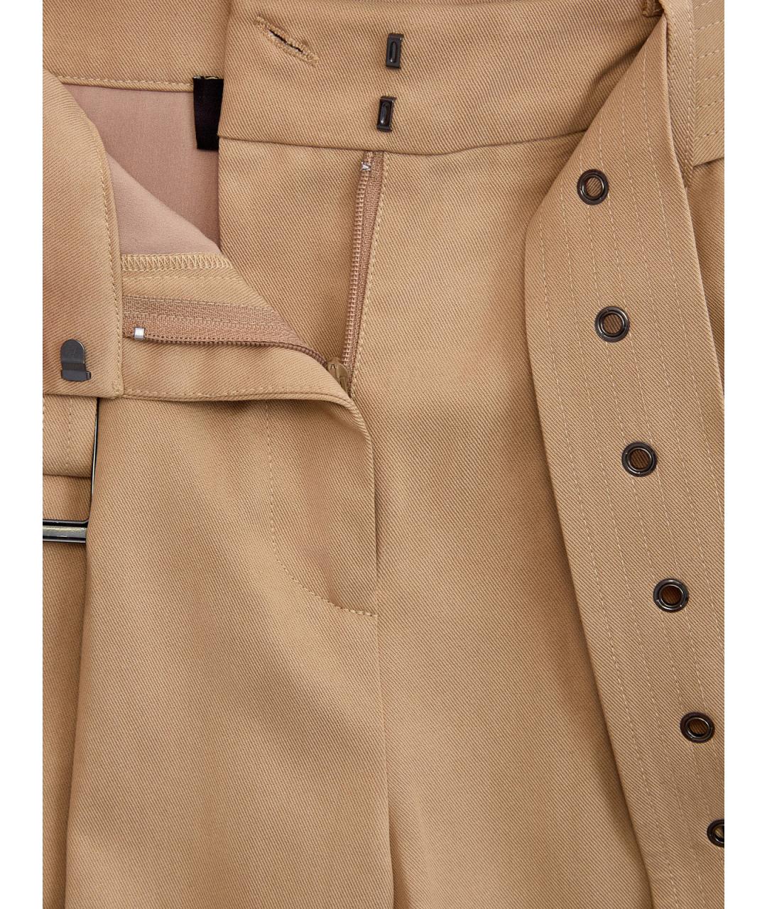 KARL LAGERFELD Бежевые брюки широкие, фото 6