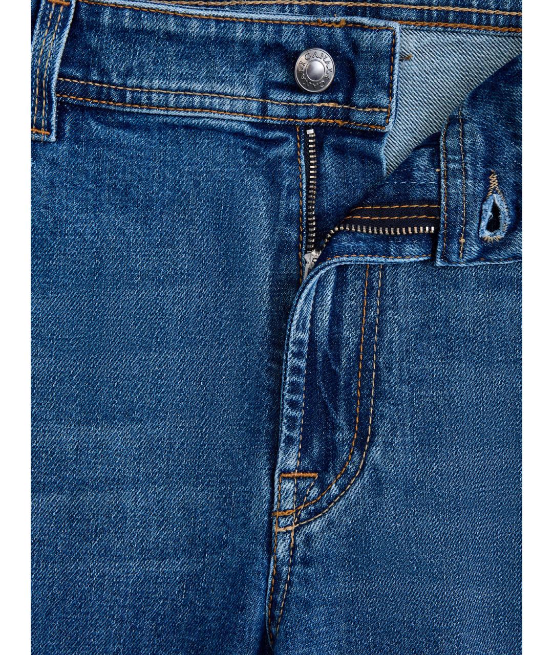 CANALI Синие хлопковые джинсы скинни, фото 6