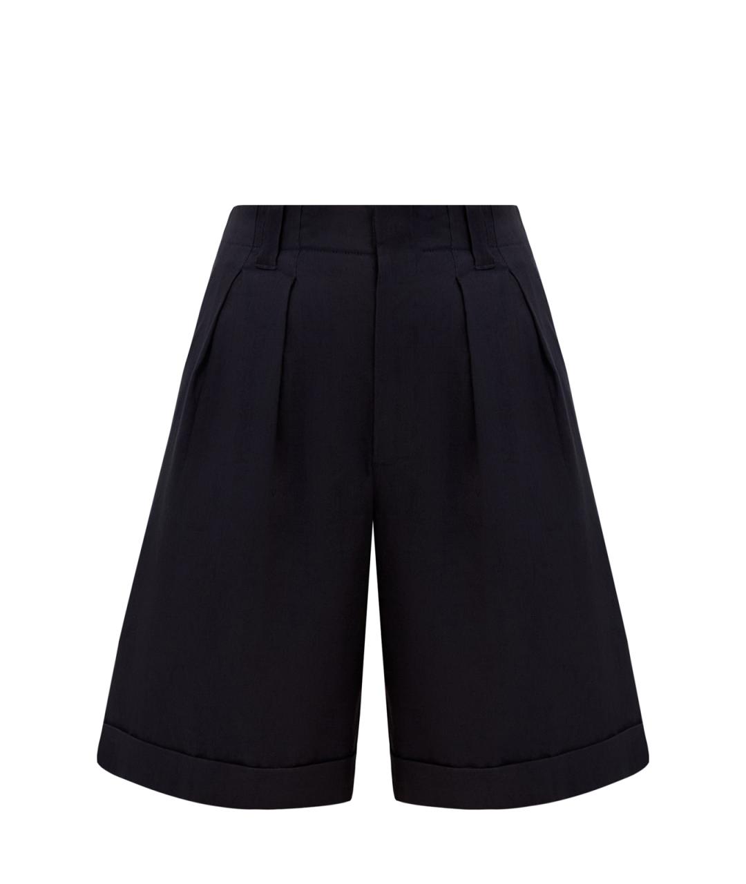 LORENA ANTONIAZZI Черные льняные шорты, фото 7