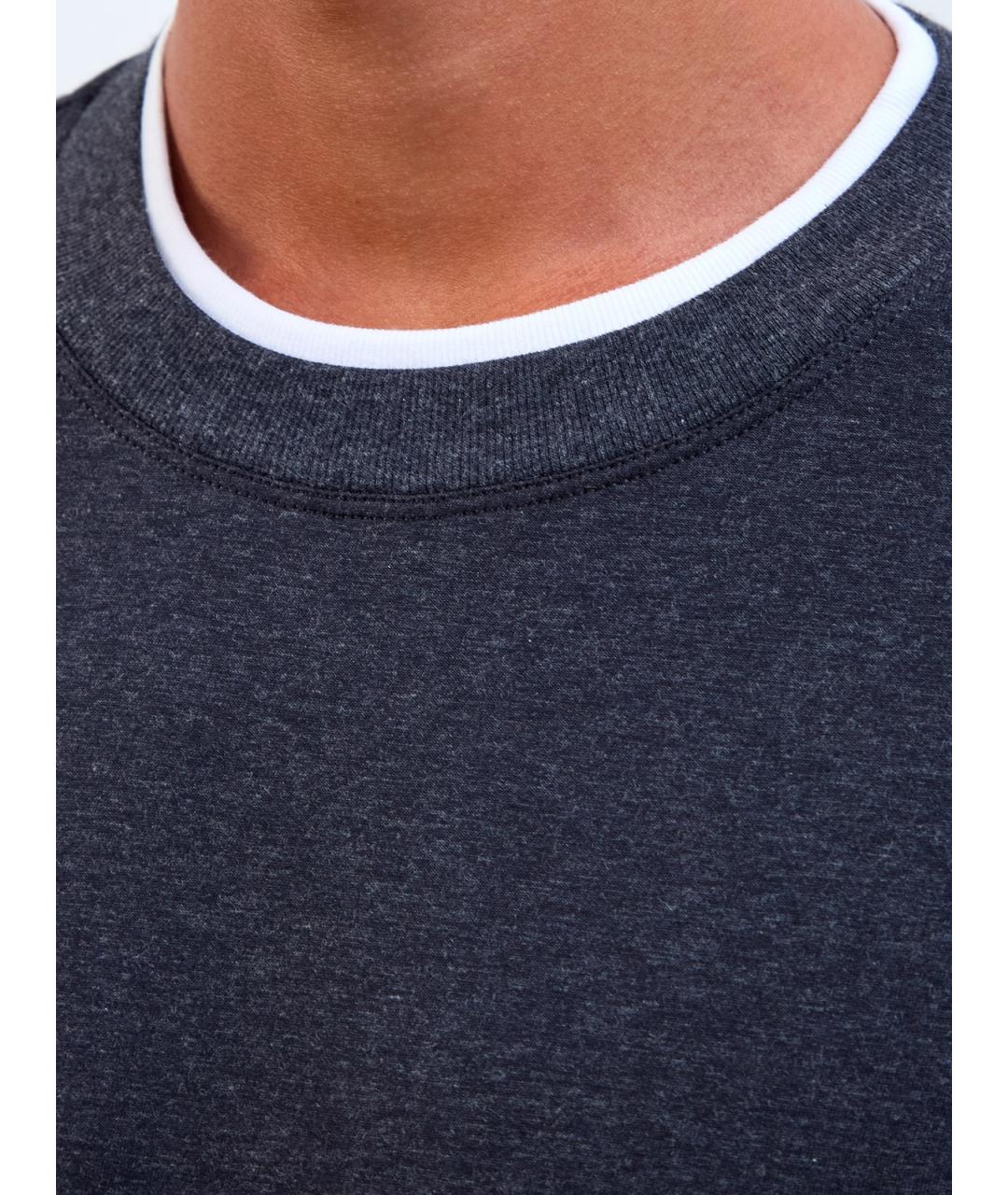 PESERICO Серая хлопковая футболка, фото 5