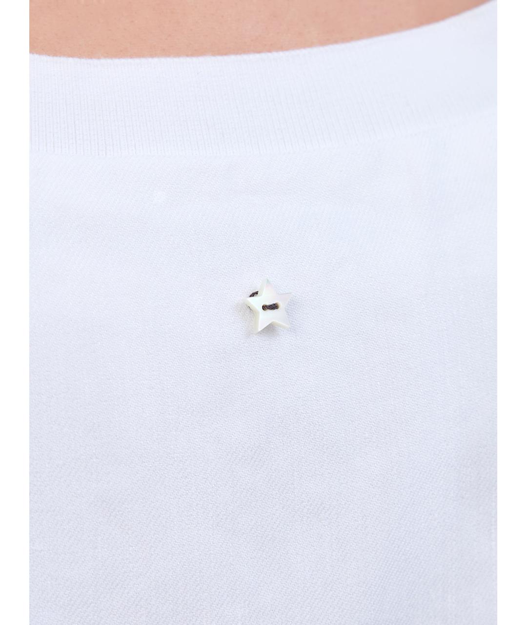 LORENA ANTONIAZZI Белая льняная блузы, фото 5