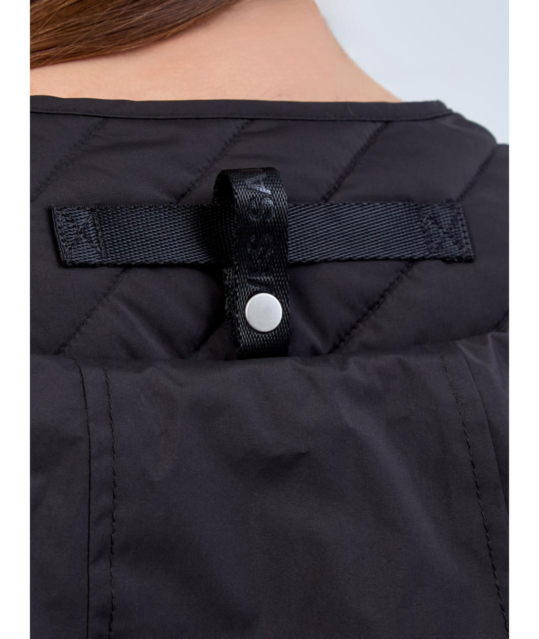 YVES SALOMON Черная полиэстеровая куртка, фото 6