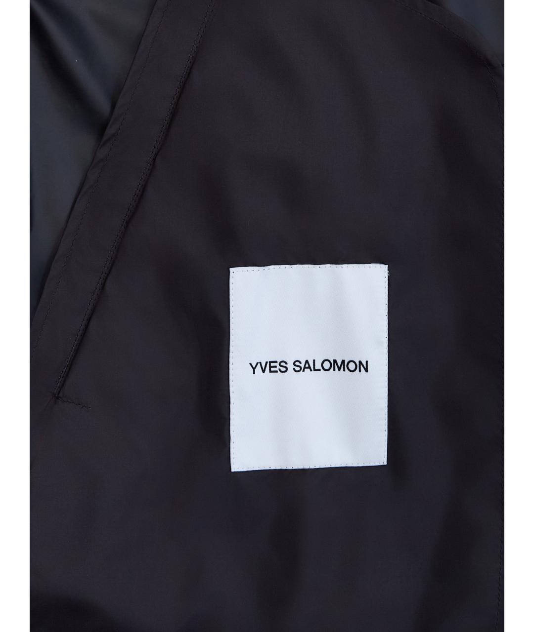 YVES SALOMON Черная полиэстеровая куртка, фото 7