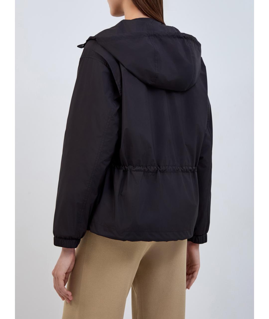 YVES SALOMON Черная полиэстеровая куртка, фото 5