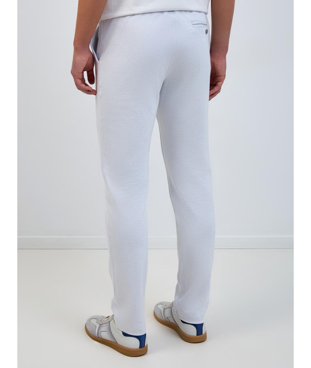 CAPOBIANCO Серые хлопковые повседневные брюки, фото 4