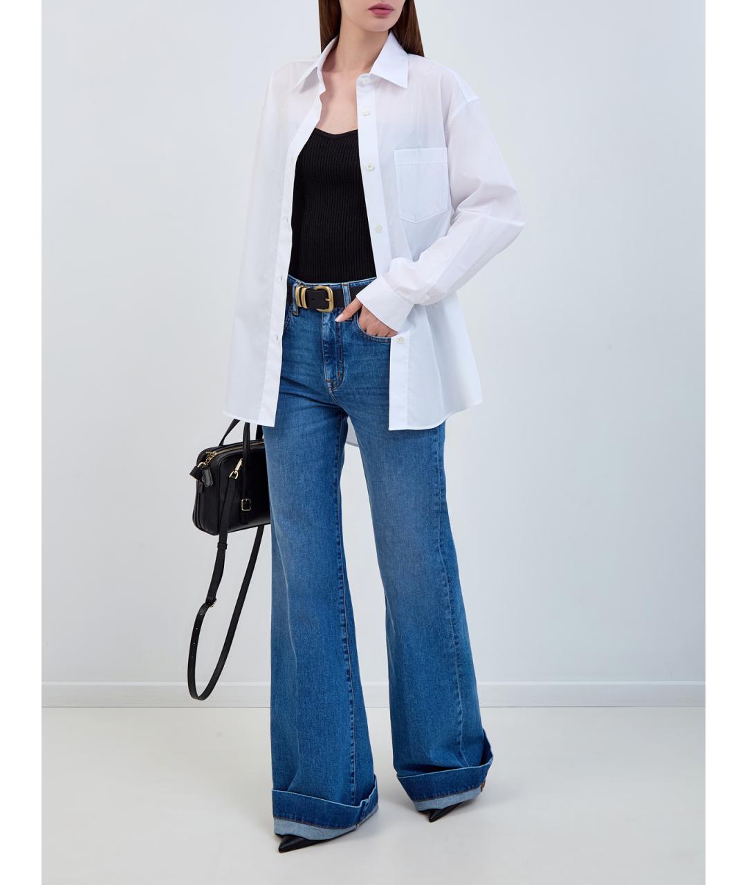 JACOB COHEN Синие хлопковые джинсы клеш, фото 2