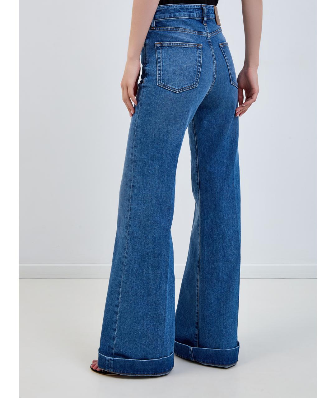 JACOB COHEN Синие хлопковые джинсы клеш, фото 4