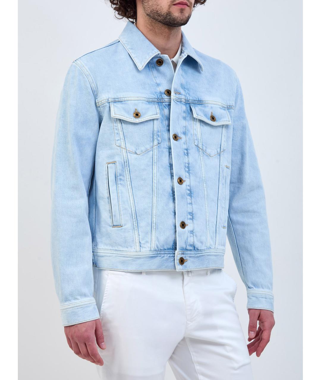 JACOB COHEN Голубая хлопковая куртка, фото 3