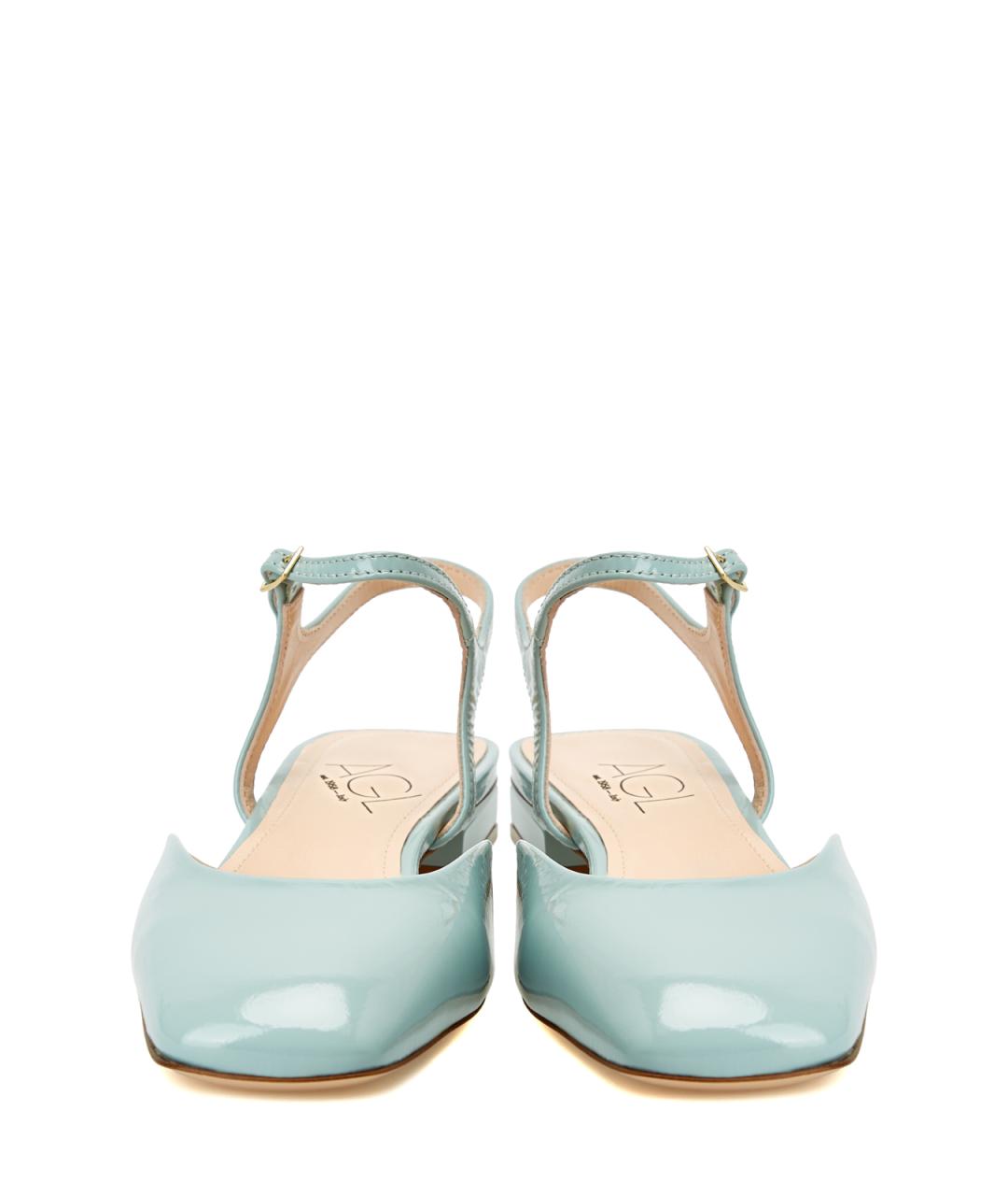 AGL Зеленые кожаные туфли, фото 5