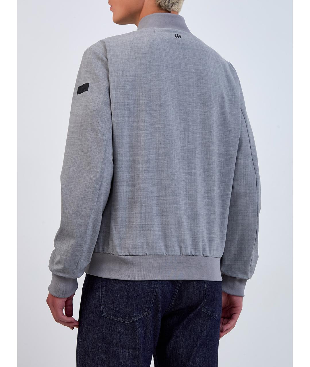 HETREGO Серая полиэстеровая куртка, фото 4