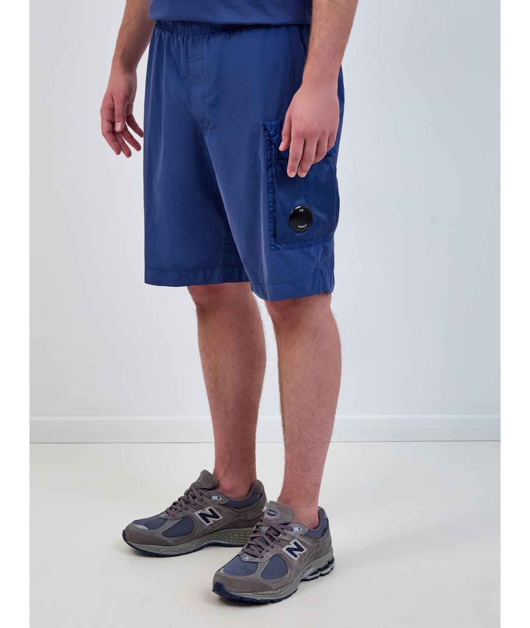 CP COMPANY Синие полиамидовые шорты, фото 3