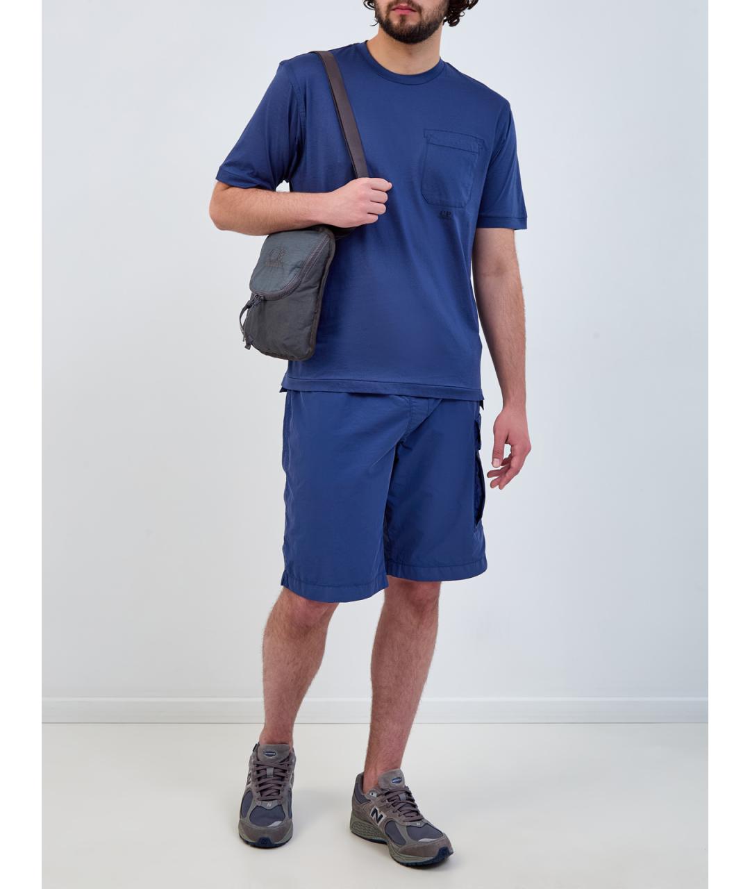 CP COMPANY Синие полиамидовые шорты, фото 2