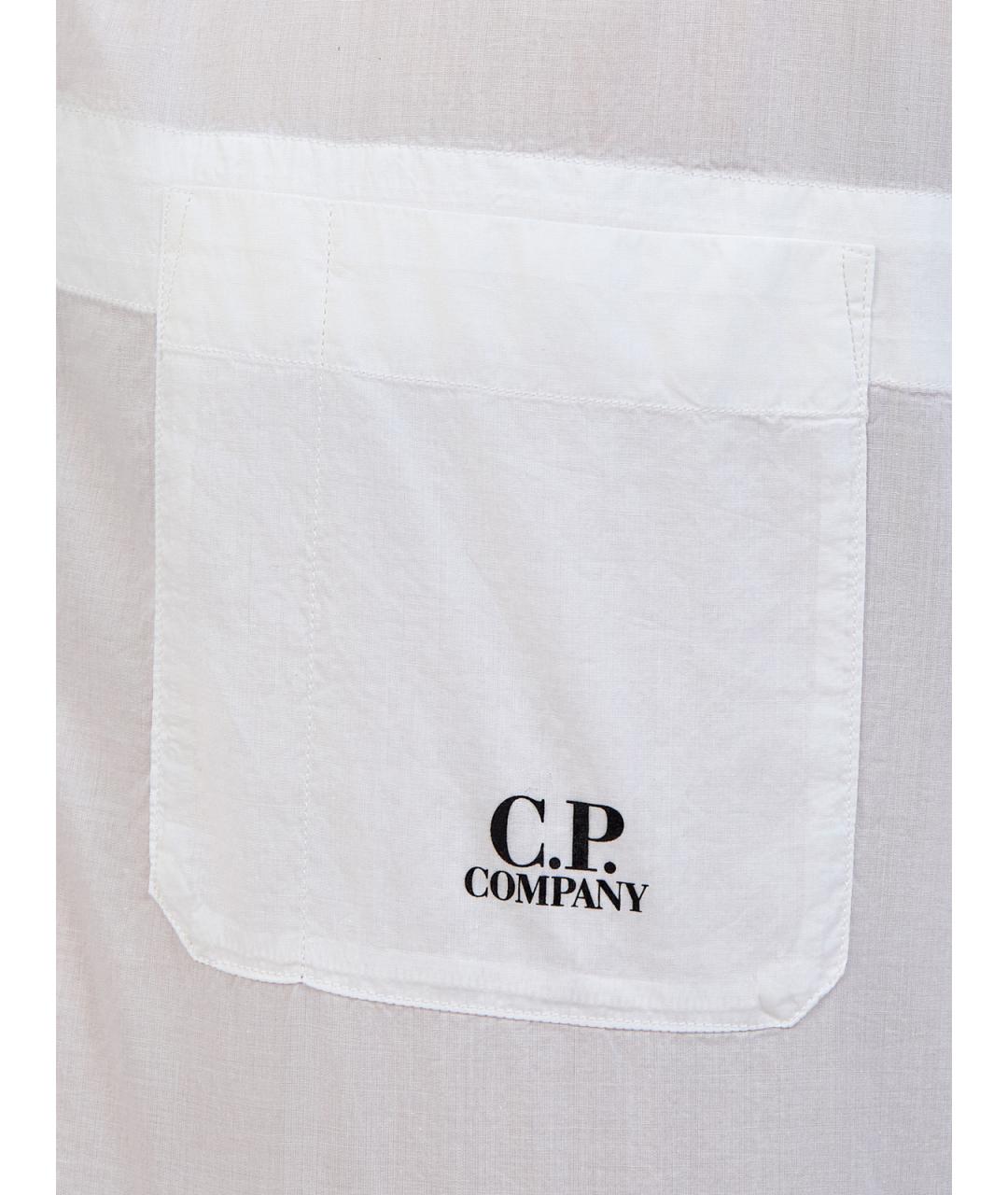 CP COMPANY Белая хлопковая кэжуал рубашка, фото 5