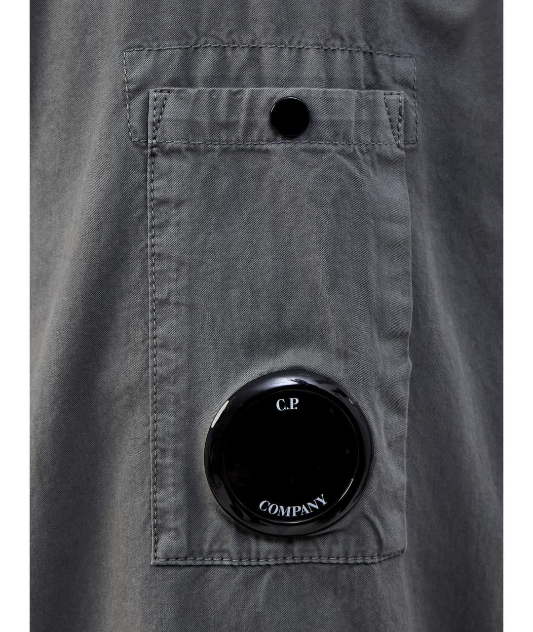CP COMPANY Серая хлопковая куртка, фото 5