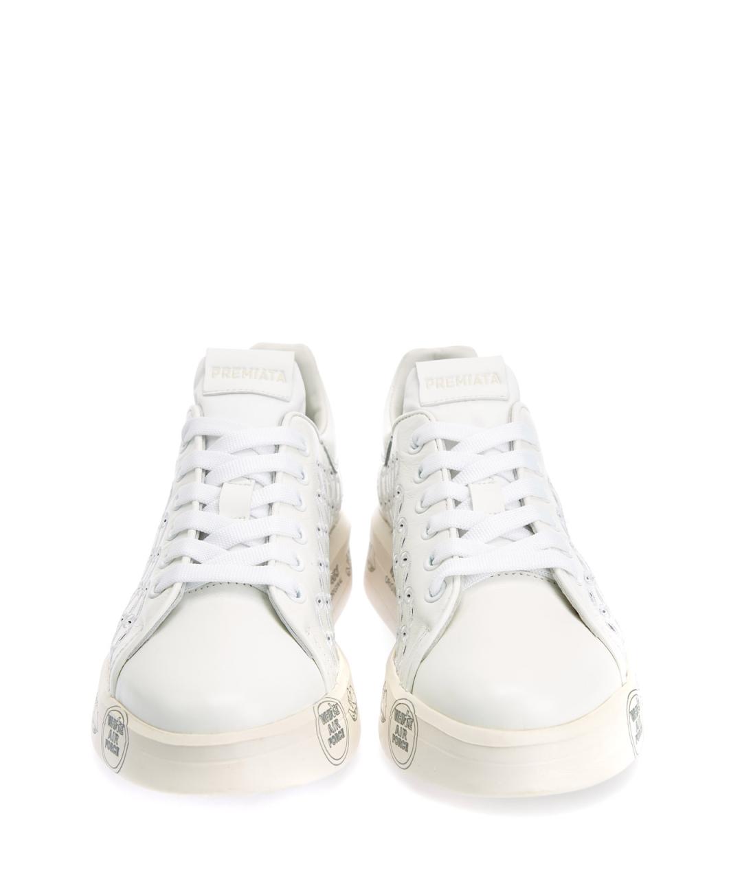 PREMIATA Белые кожаные кеды, фото 5