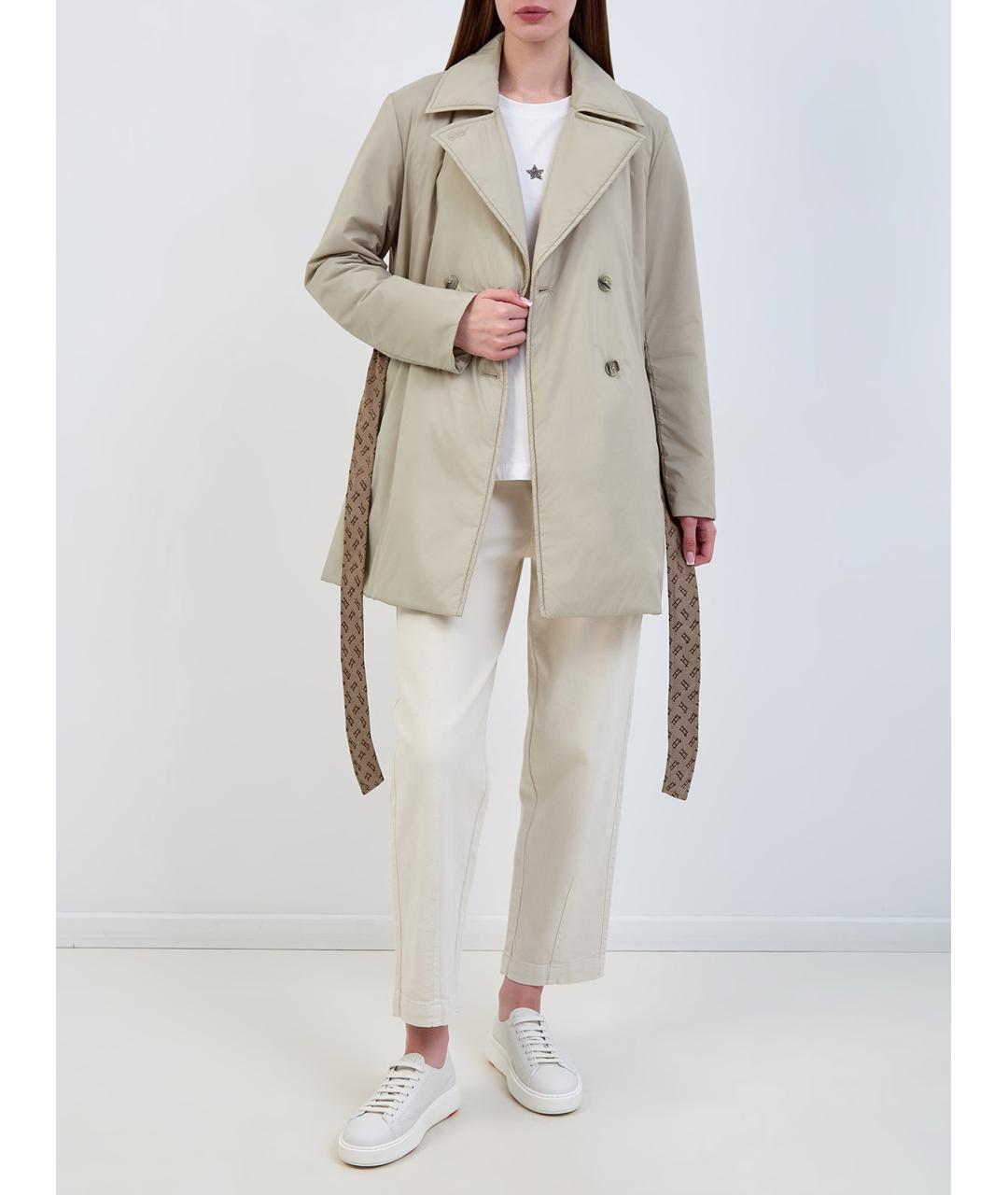 HERNO Зеленый полиамидовый тренч/плащ, фото 2