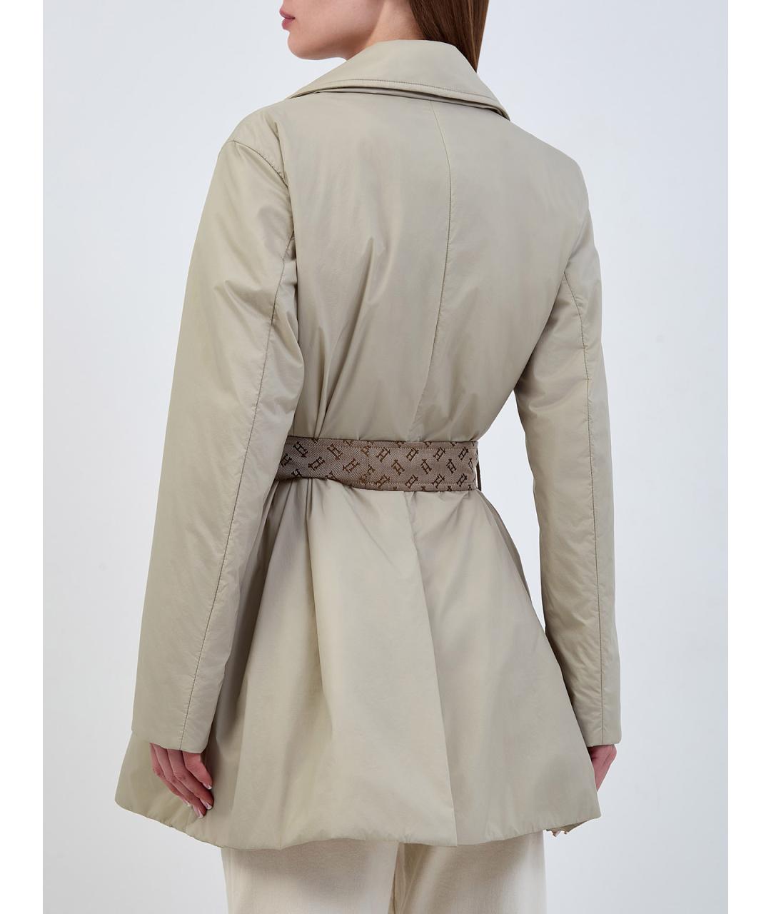 HERNO Зеленый полиамидовый тренч/плащ, фото 4