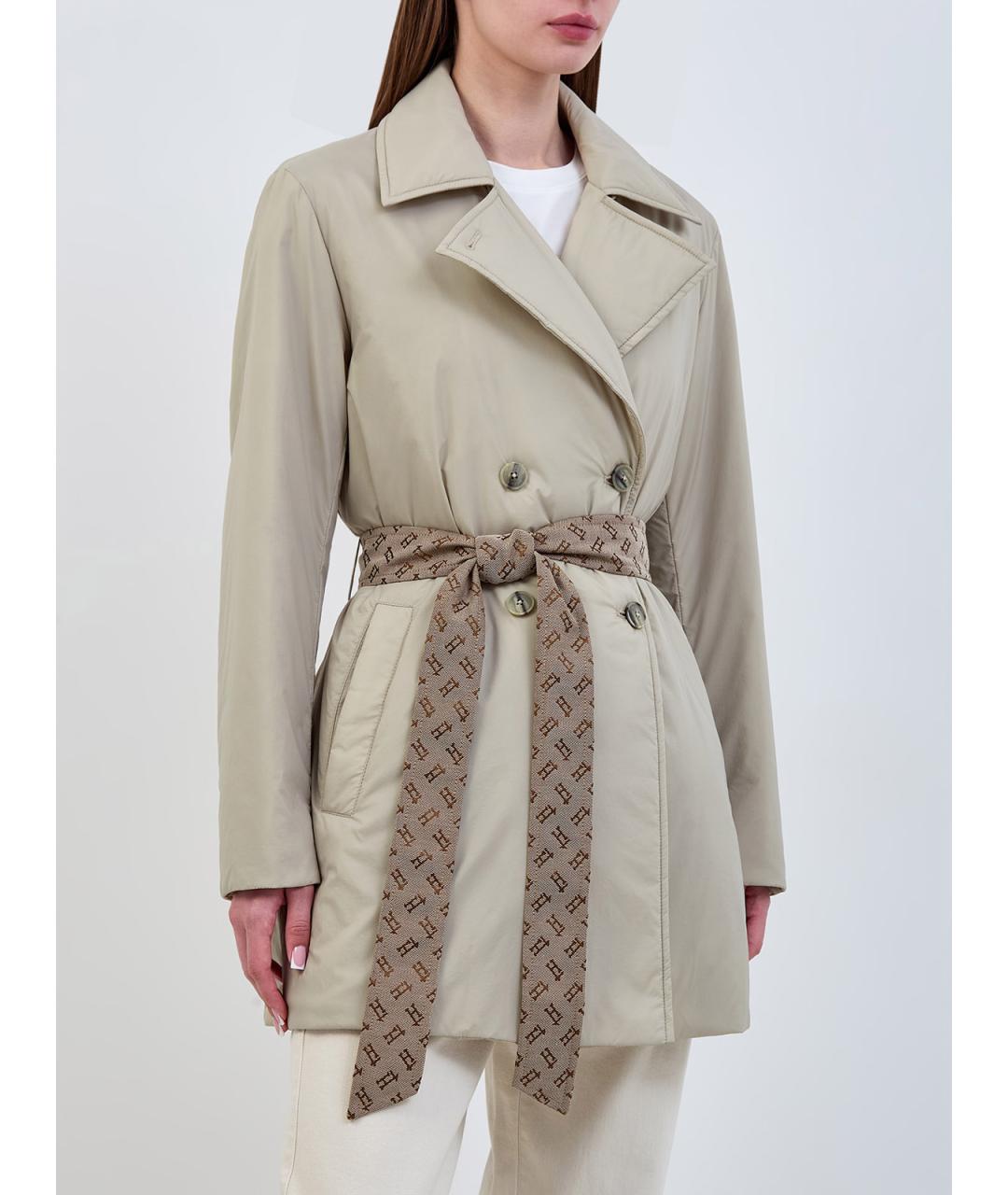 HERNO Зеленый полиамидовый тренч/плащ, фото 3