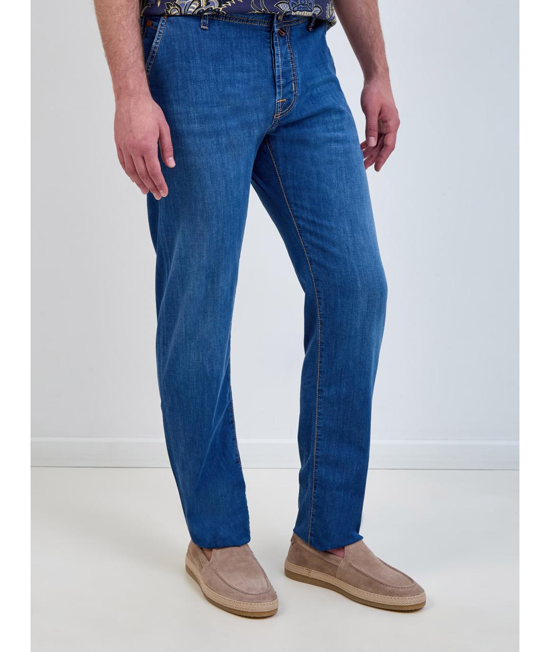 JACOB COHEN Синие хлопковые джинсы скинни, фото 3