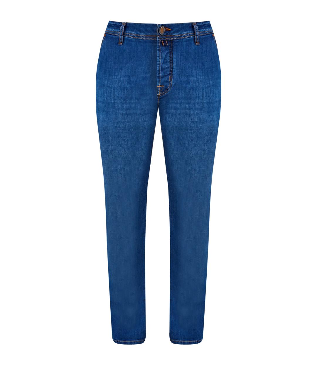 JACOB COHEN Синие хлопковые джинсы скинни, фото 1