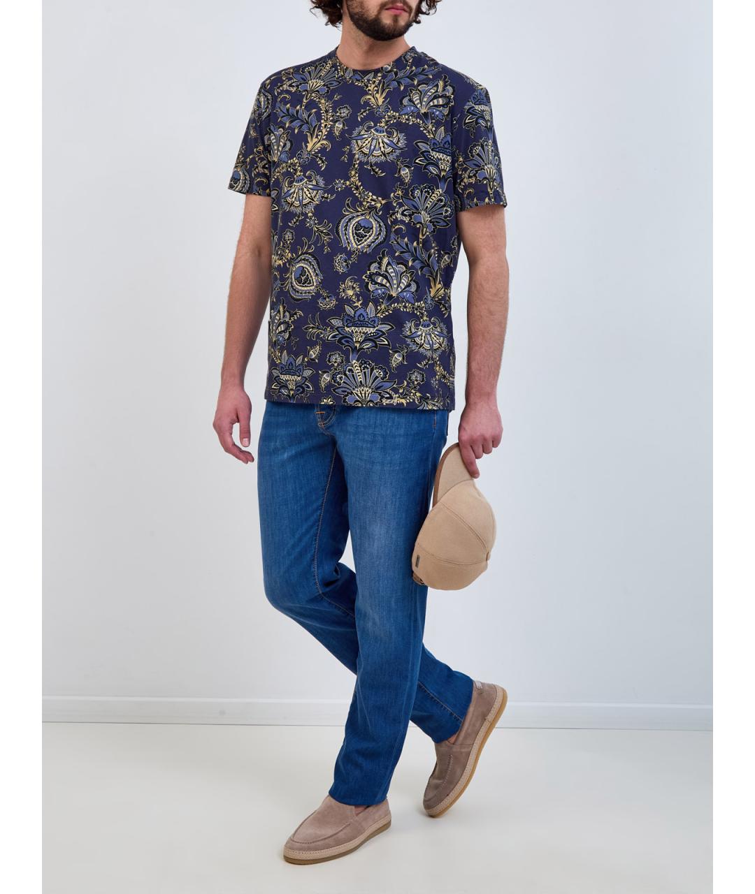 JACOB COHEN Синие хлопковые джинсы скинни, фото 2