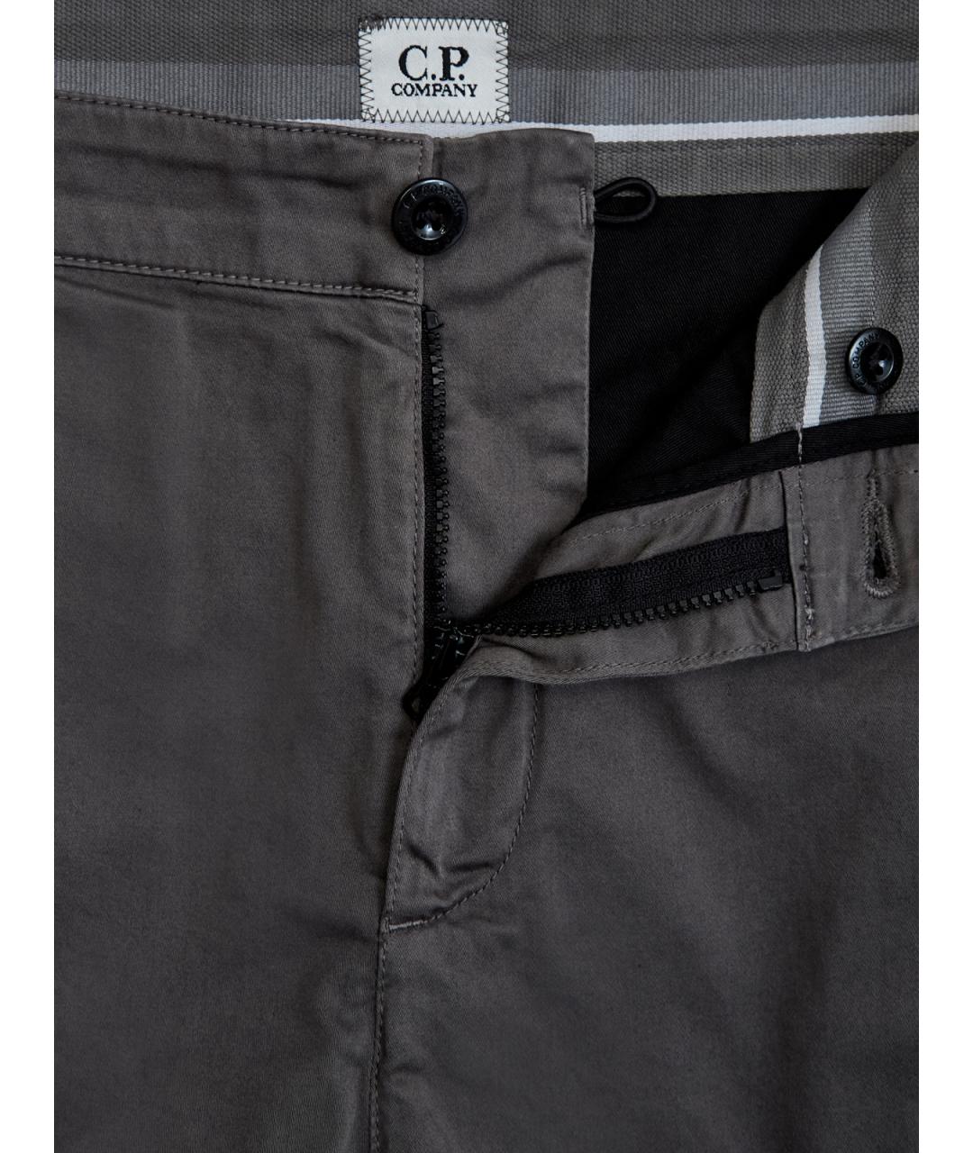 CP COMPANY Серые хлопковые повседневные брюки, фото 6